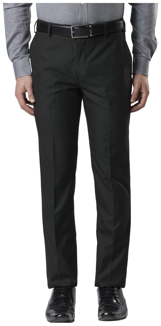 

Raymond Men Solid Slim Fit Formal Trouser - Black