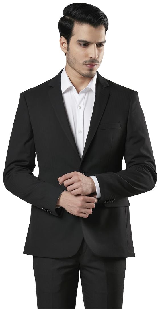 

Raymond Men Black Solid Slim fit Single Breasted Blazer