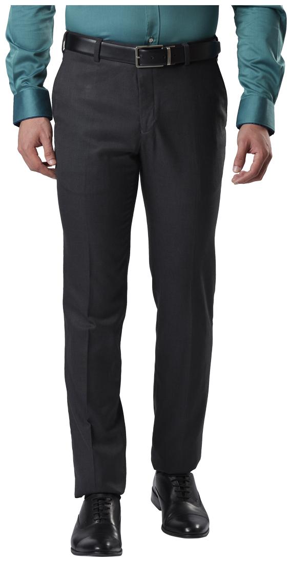 

Raymond Men Solid Slim Fit Formal Trouser - Grey
