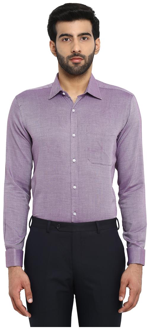 

Raymond Men Regular fit Formal Shirt - Purple