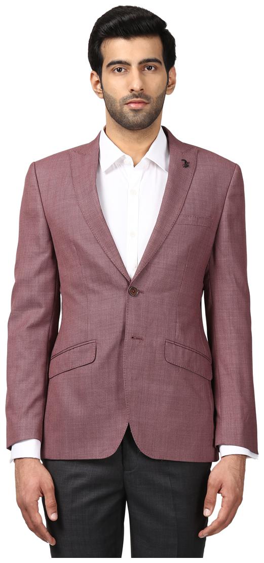 

Raymond Purple Regular Blended jacket