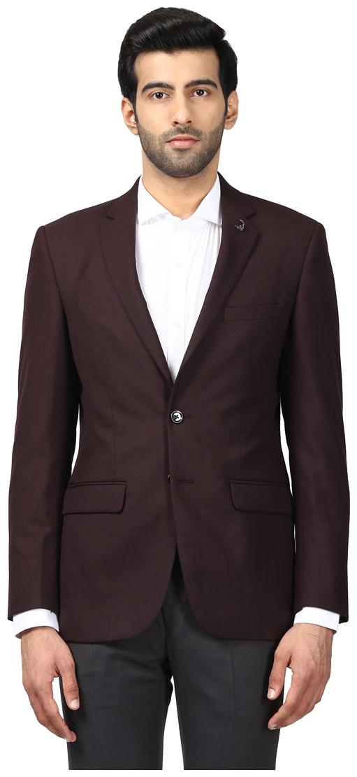 

Raymond Purple Regular Blended jacket