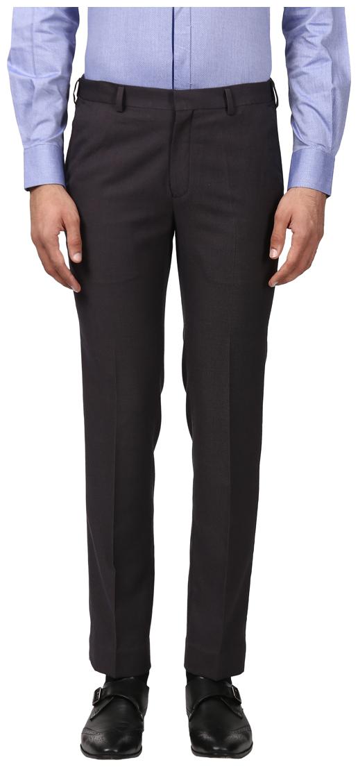 

Raymond Men Solid Slim Fit Formal Trouser - Black