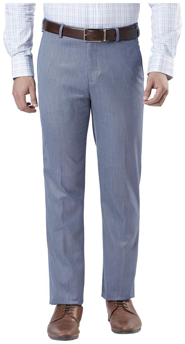 

Raymond Men Solid Regular Fit Formal Trouser - Grey