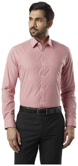 Raymond Men Slim fit Formal Shirt - Red