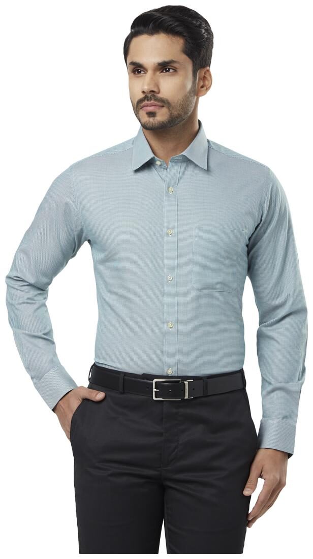 

Raymond Men Slim fit Formal Shirt - Green