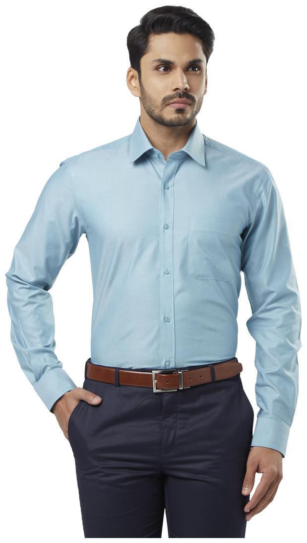 

Raymond Men Regular fit Formal Shirt - Green