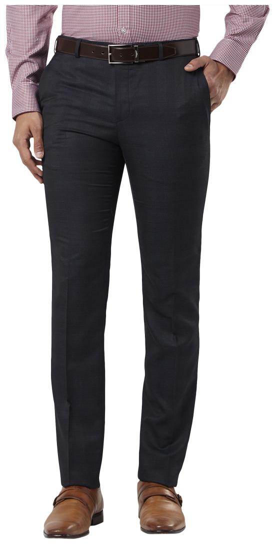 

Raymond Men Solid Slim Fit Formal Trouser - Blue