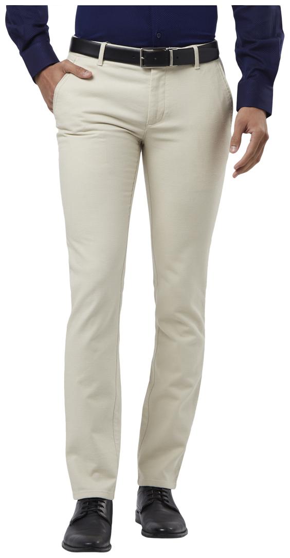 

Raymond Men Solid Slim Fit Formal Trouser - Brown