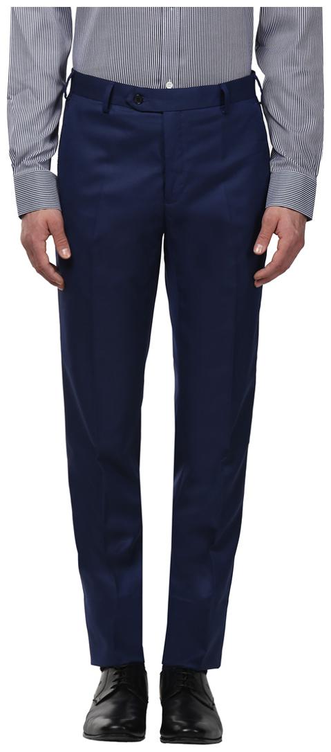 

Raymond Men Solid Slim Fit Formal Trouser - Blue