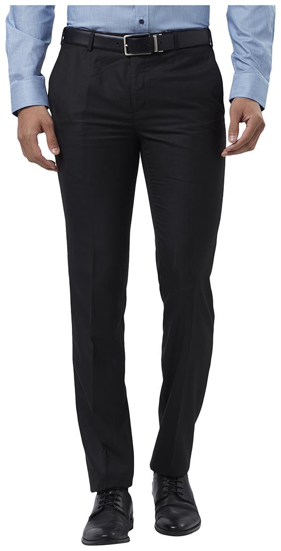 

Raymond Men Solid Slim Fit Formal Trouser - Black