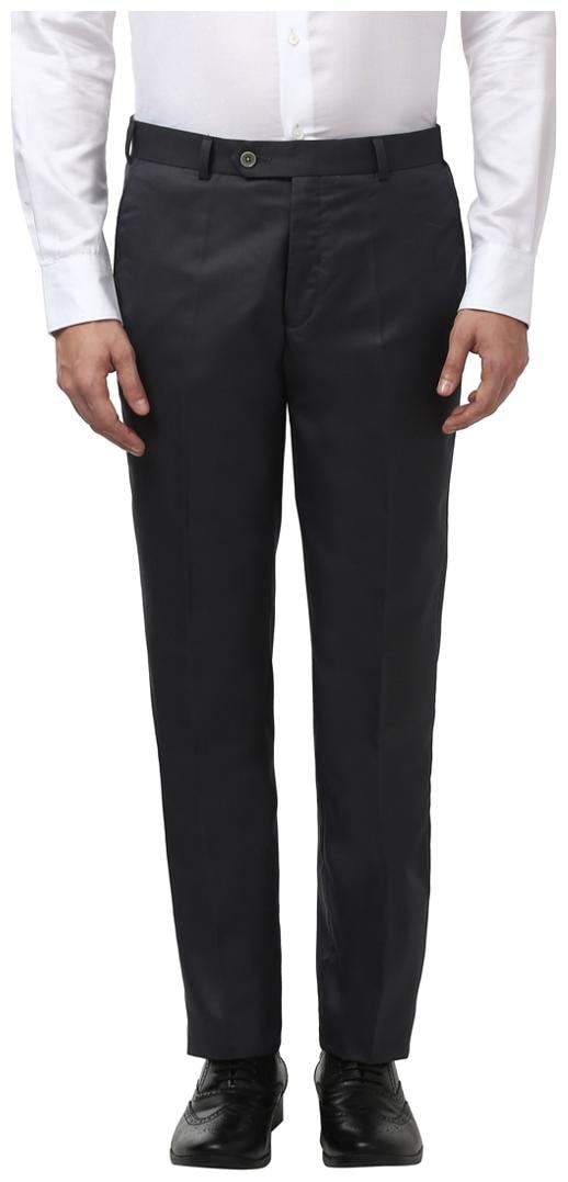 

Raymond Men Solid Slim Fit Formal Trouser - Black