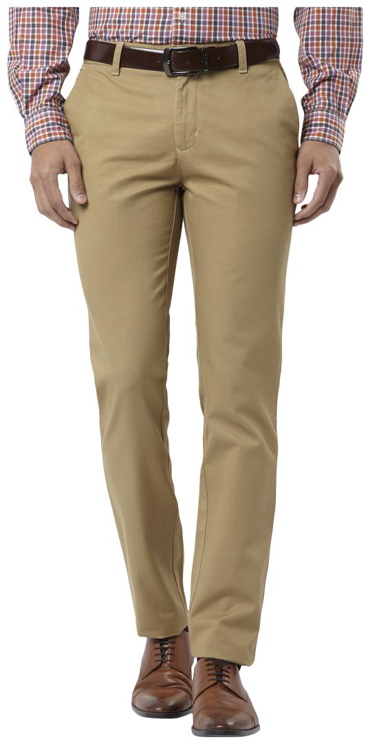 

Raymond Men Solid Slim Fit Formal Trouser - Beige