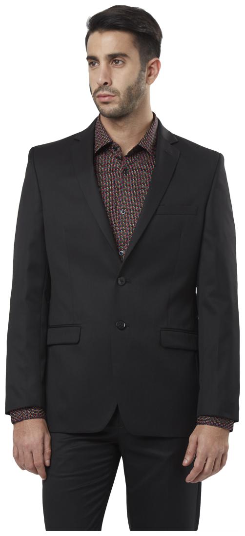 

Raymond Men Black Solid Regular fit Single Breasted Blazer