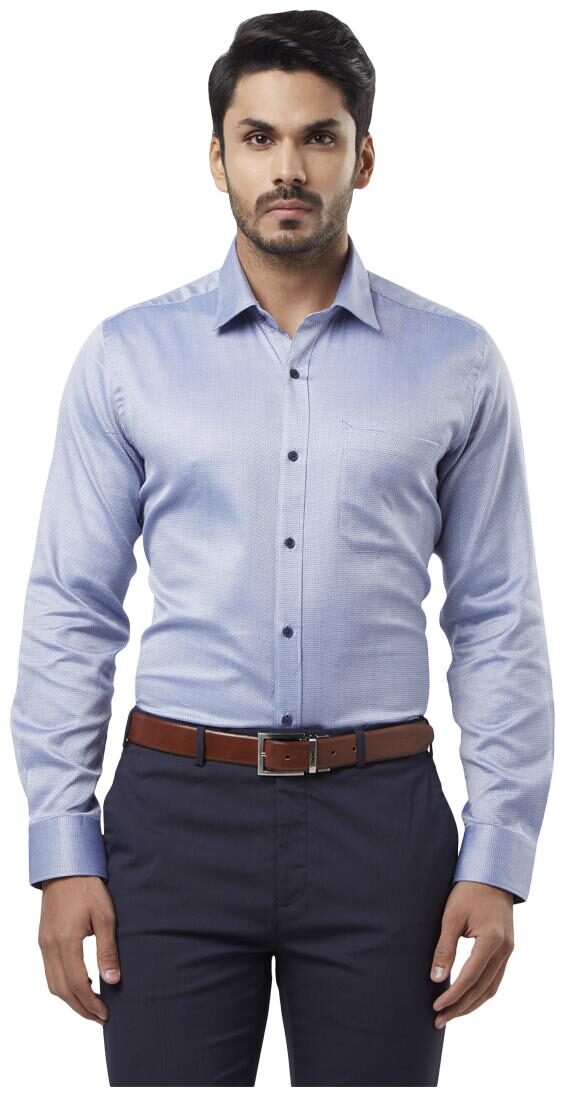 

Raymond Men Regular fit Formal Shirt - Blue