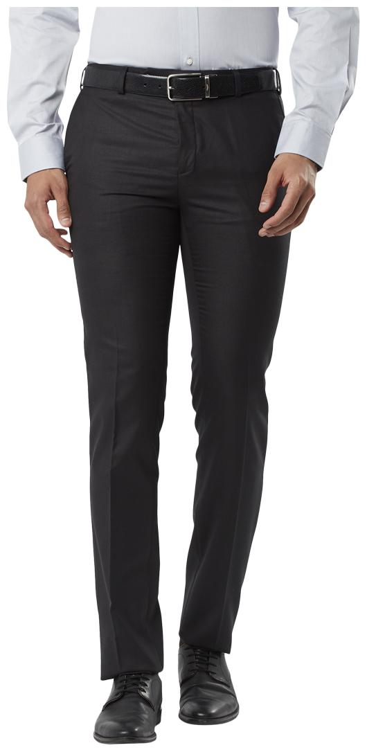 

Raymond Men Solid Slim Fit Formal Trouser - Black