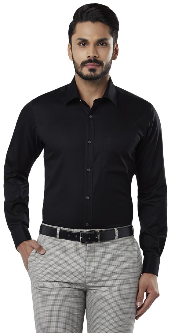 

Raymond Men Regular fit Formal Shirt - Black