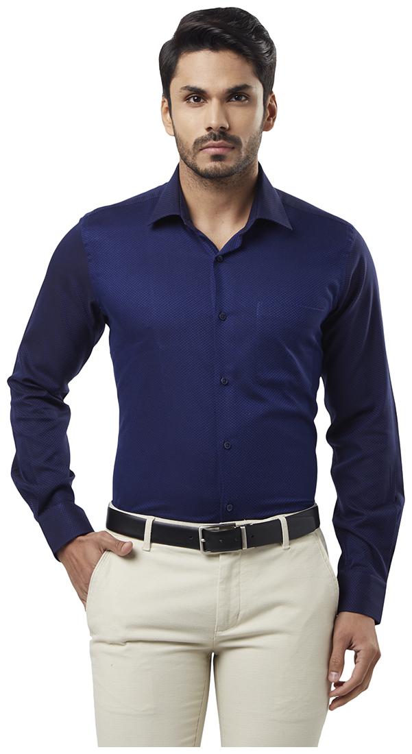 

Raymond Men Regular fit Formal Shirt - Blue