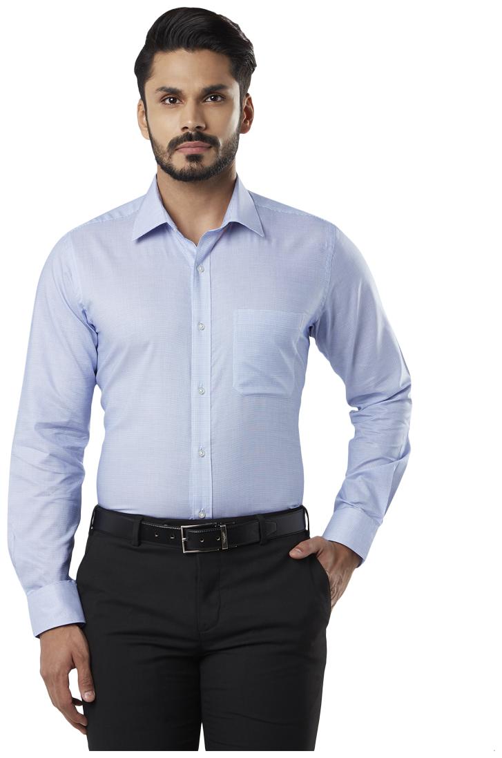 

Raymond Men Regular fit Formal Shirt - Blue