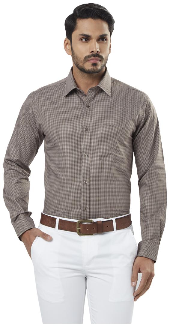 

Raymond Men Slim fit Formal Shirt - Brown