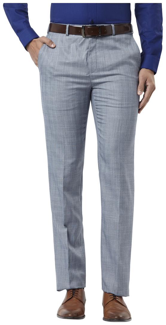 

Raymond Men Textured Regular Fit Formal Trouser - Grey