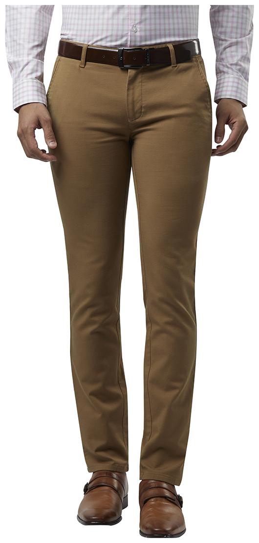 

Raymond Men Solid Slim Fit Formal Trouser - Beige
