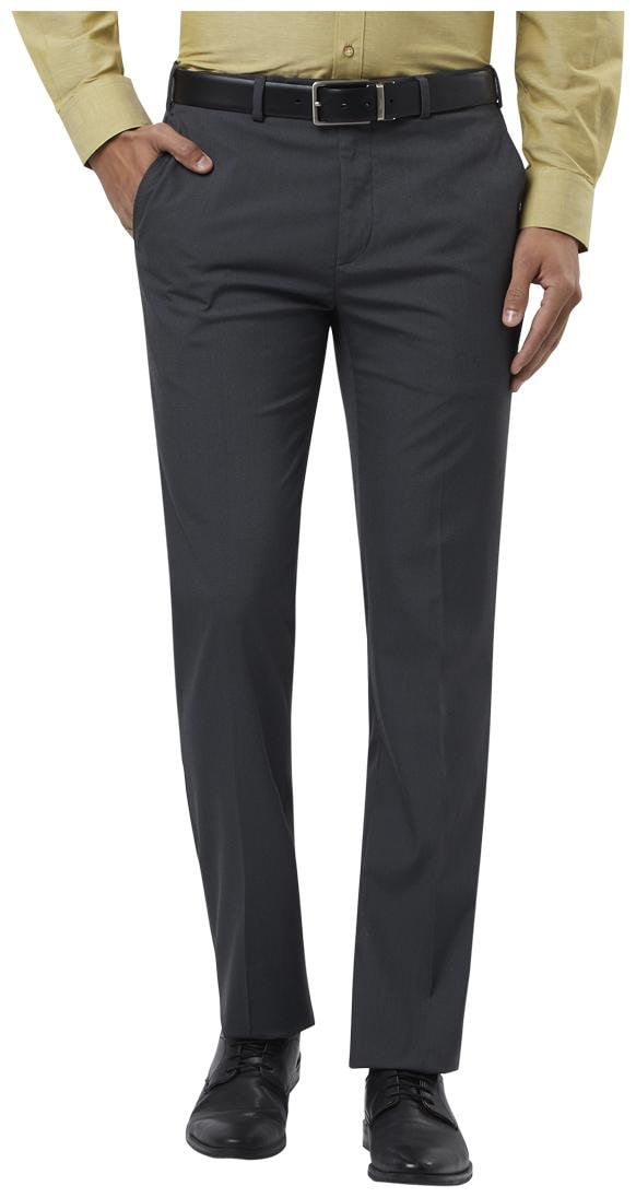 

Raymond Men Solid Regular Fit Formal Trouser - Blue
