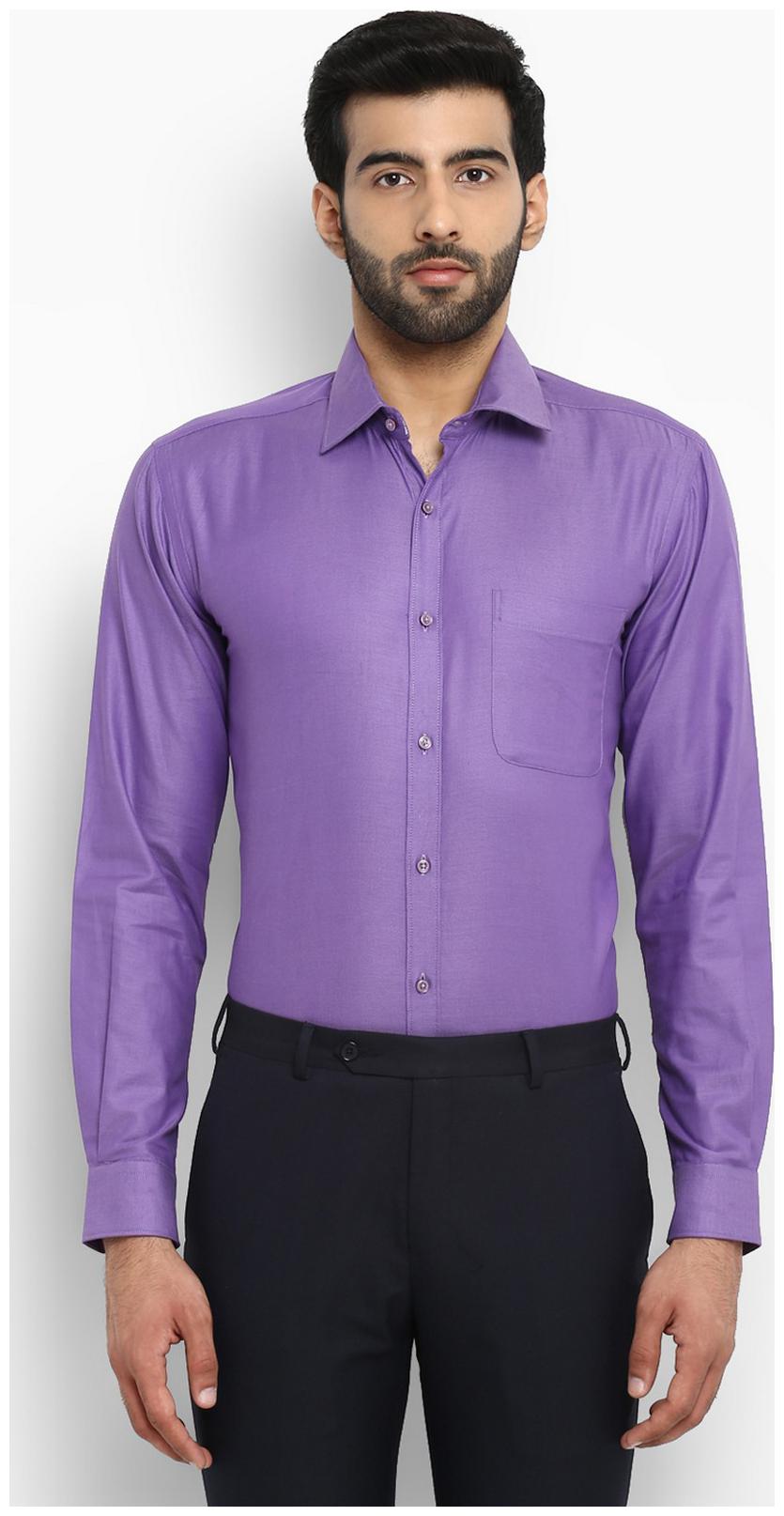 

Raymond Men Regular fit Formal Shirt - Purple