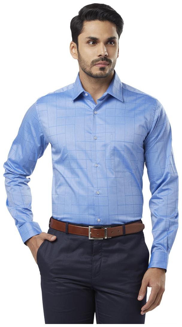 

Raymond Men Regular fit Formal Shirt - Blue