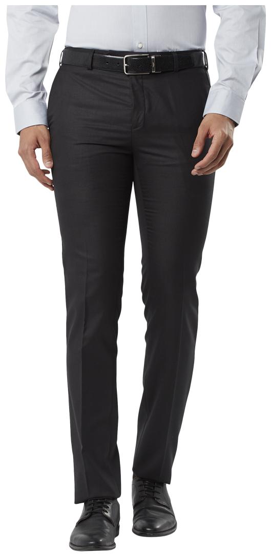 

Raymond Men Solid Slim Fit Formal Trouser - Black