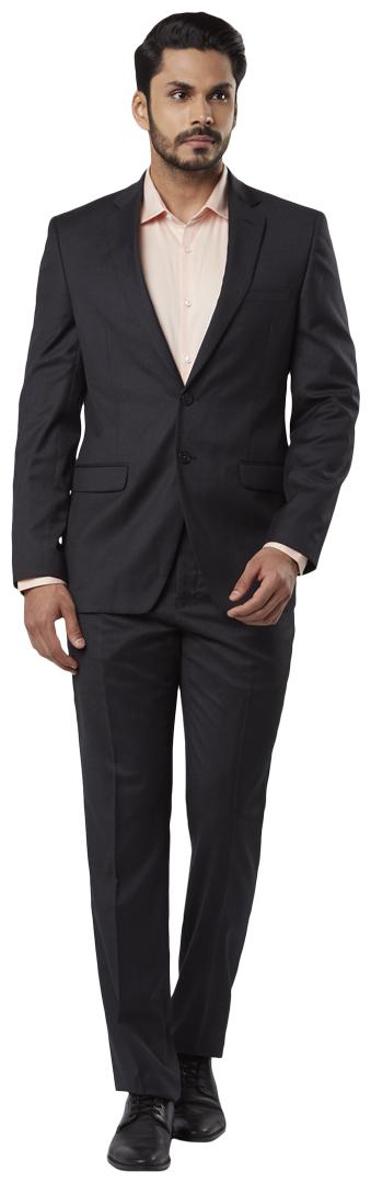 

Raymond Solid Regular Fit Grey Full Sleeve Suits