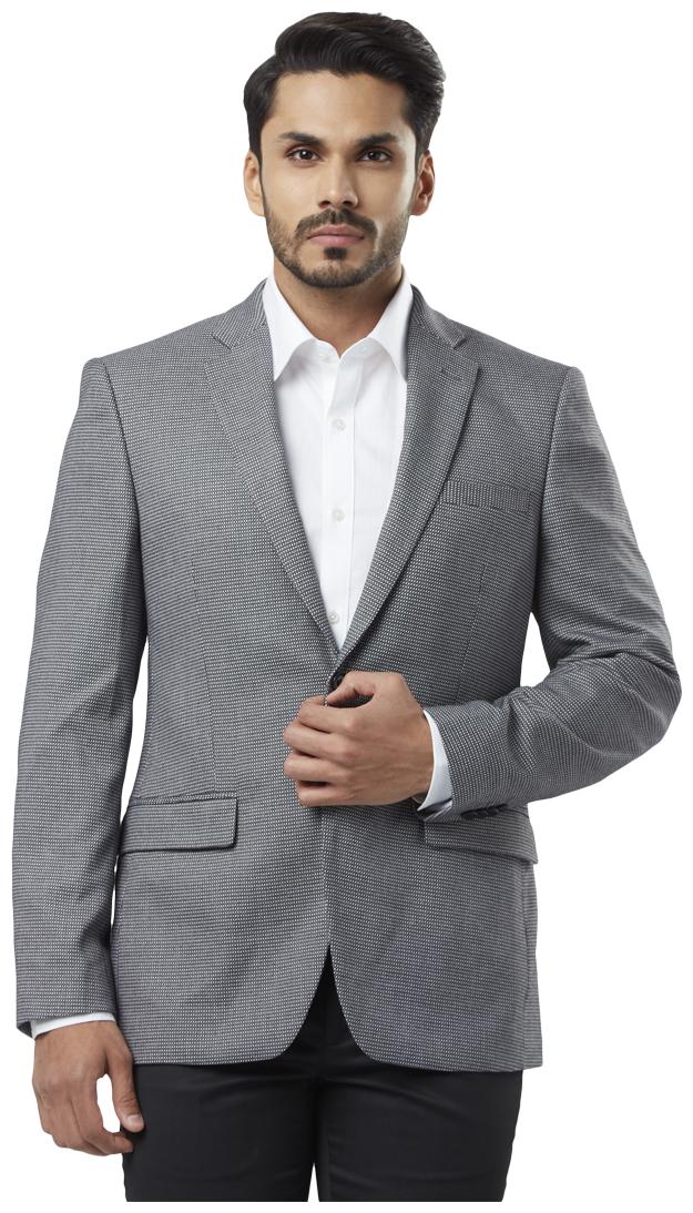 

Raymond Men Black Solid Regular fit Single Breasted Blazer