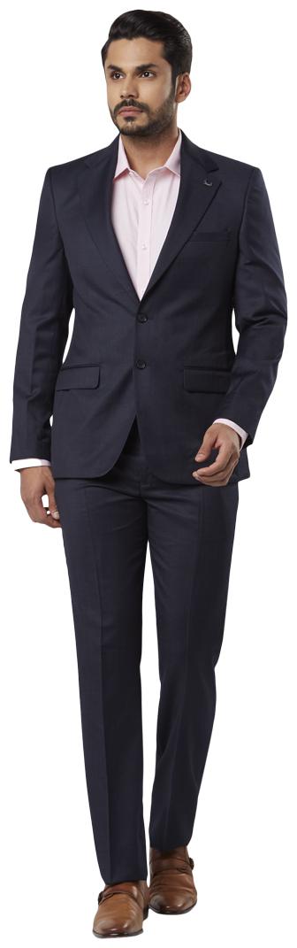 

Raymond Solid Regular Fit Blue Full Sleeve Suits