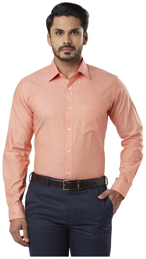 

Raymond Men Slim fit Formal Shirt - Orange