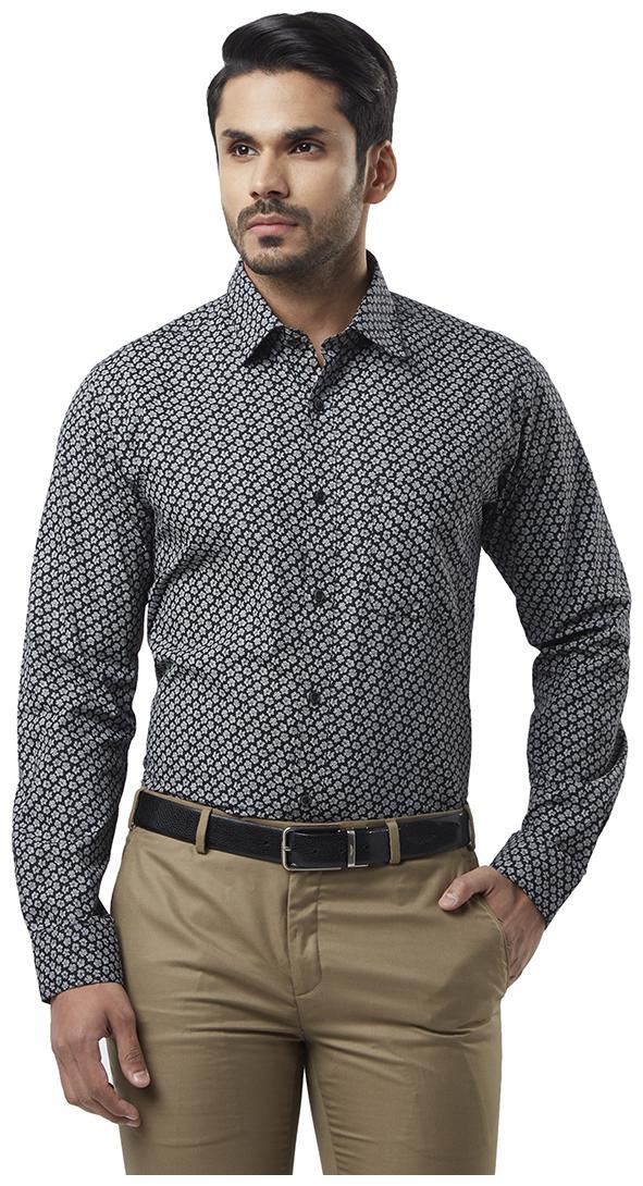 

Raymond Men Slim fit Formal Shirt - Black