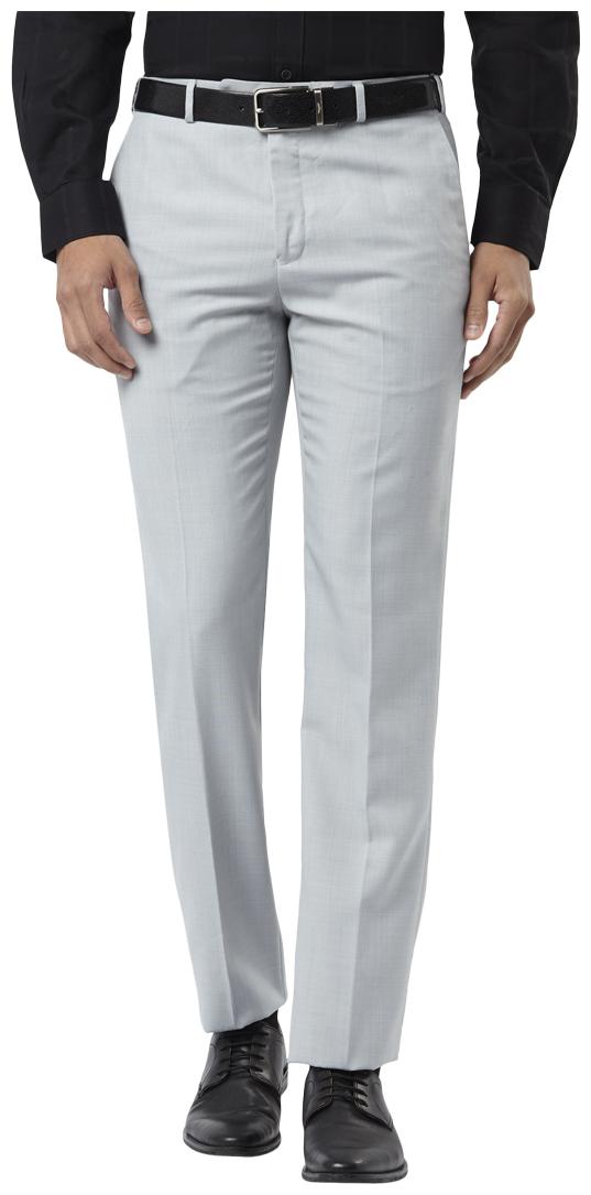 

Raymond Men Solid Regular Fit Formal Trouser - Blue
