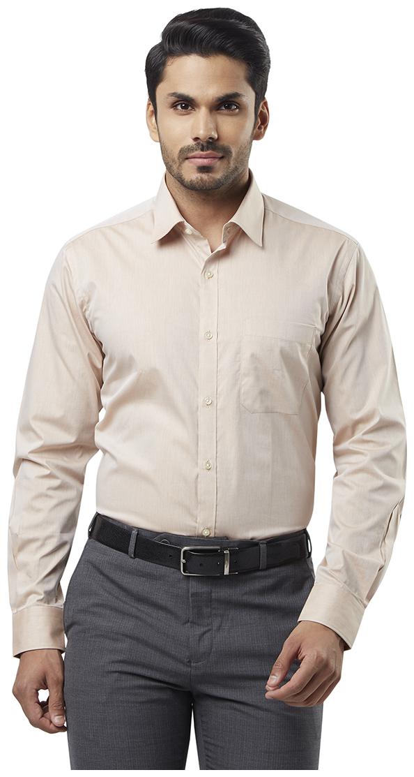 

Raymond Men Regular fit Formal Shirt - Brown