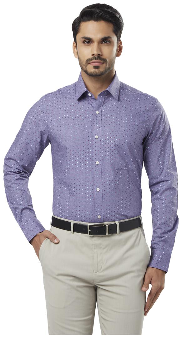 

Raymond Men Regular fit Formal Shirt - Purple