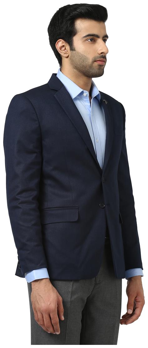 

Raymond Men Blue Solid Slim fit Single Breasted Blazer