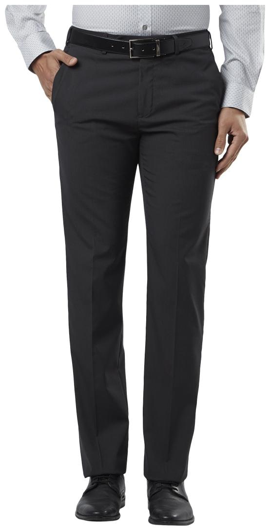 

Raymond Men Solid Regular Fit Formal Trouser - Grey