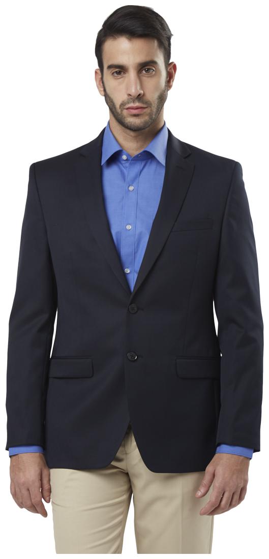 

Raymond Men Blue Solid Regular fit Single Breasted Blazer