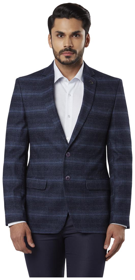 

Raymond Men Blue Solid Regular fit Single Breasted Blazer
