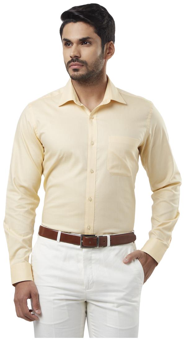 

Raymond Men Regular fit Formal Shirt - Yellow