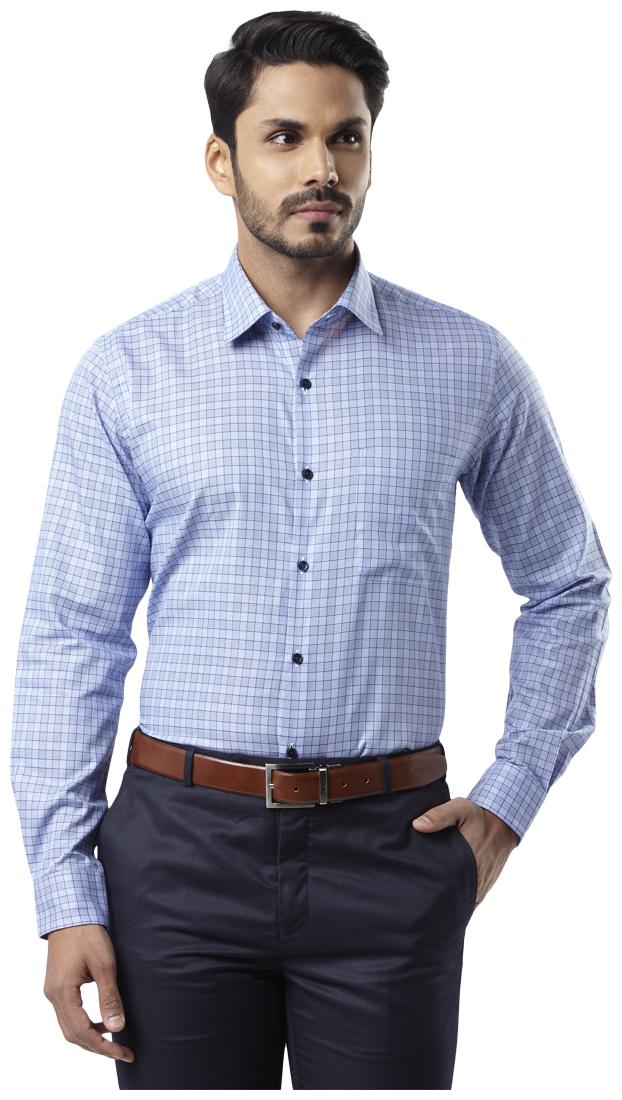 

Raymond Men Regular fit Formal Shirt - Blue