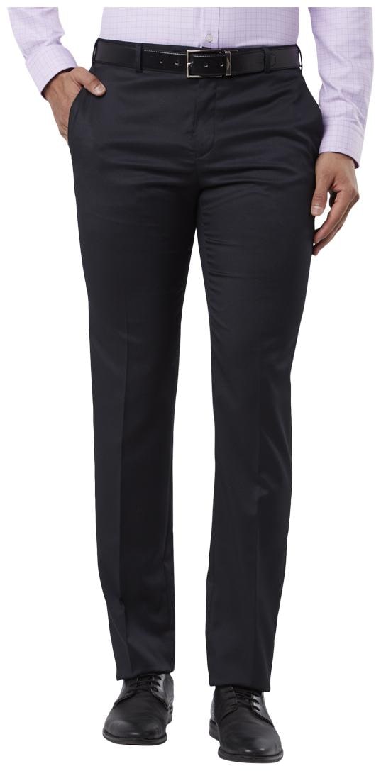 

Raymond Men Solid Slim Fit Formal Trouser - Blue