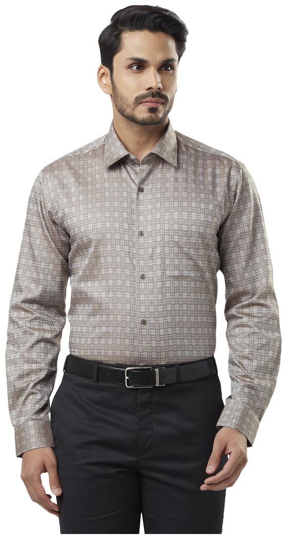 

Raymond Men Regular fit Formal Shirt - Brown