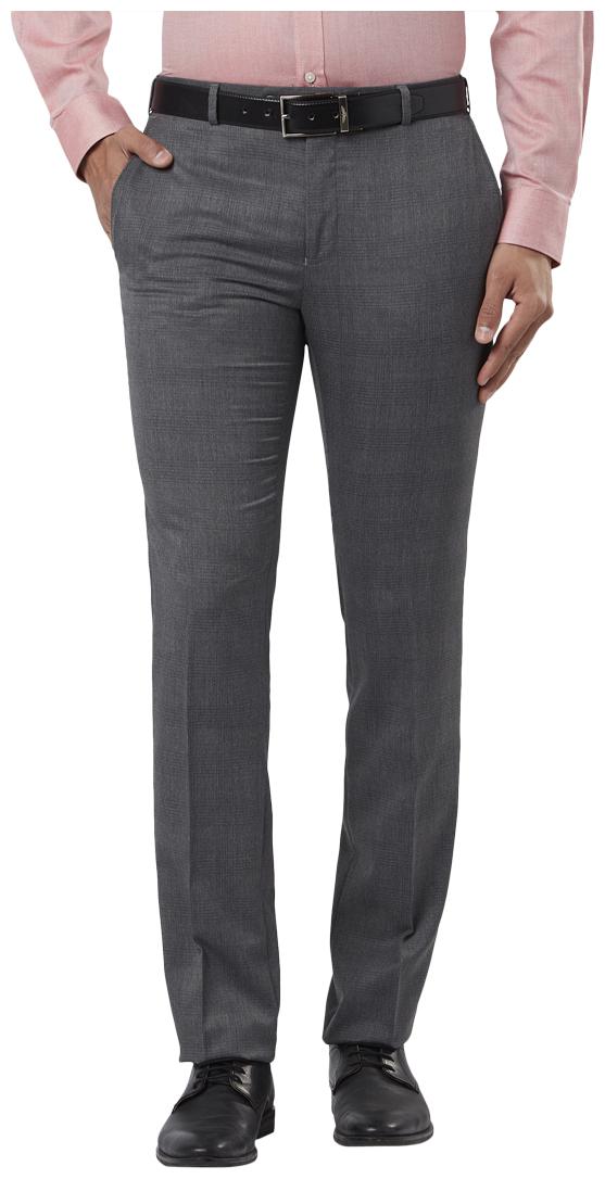 

Raymond Men Solid Slim Fit Formal Trouser - Grey