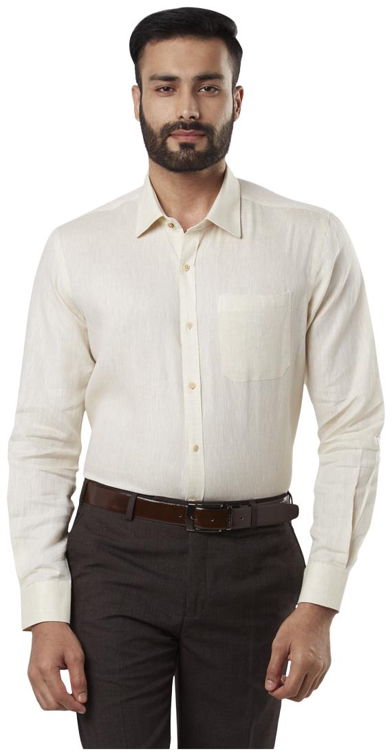 

Raymond Men Regular fit Formal Shirt - Brown