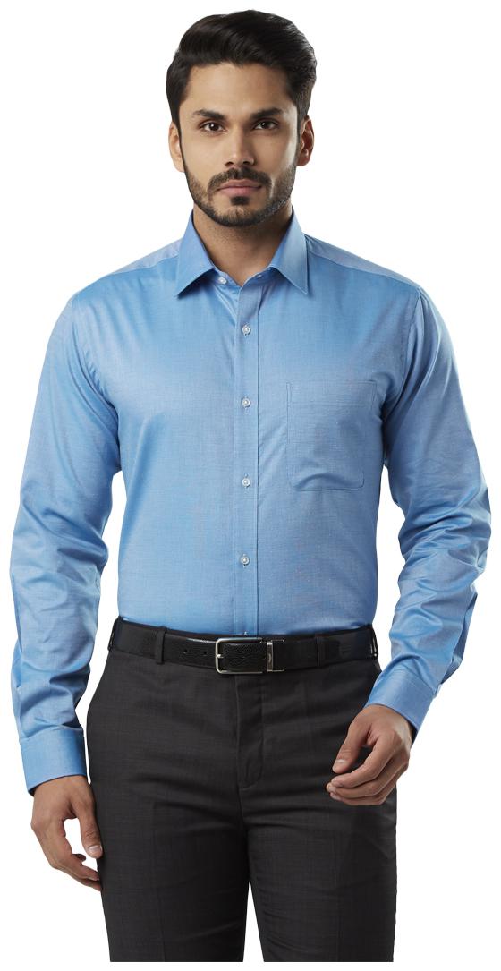 

Raymond Men Slim fit Formal Shirt - Blue