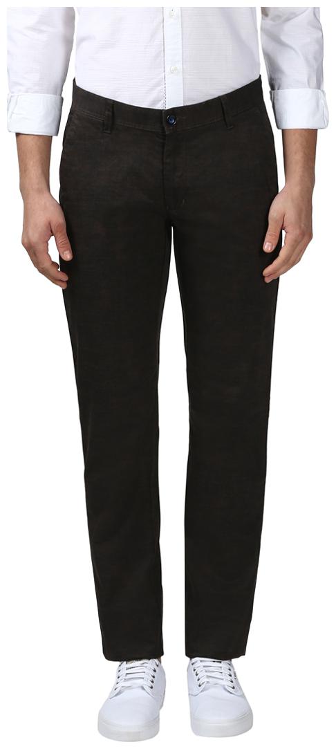

Raymond Men Brown Solid Regular fit Regular trousers